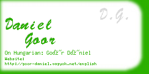 daniel goor business card